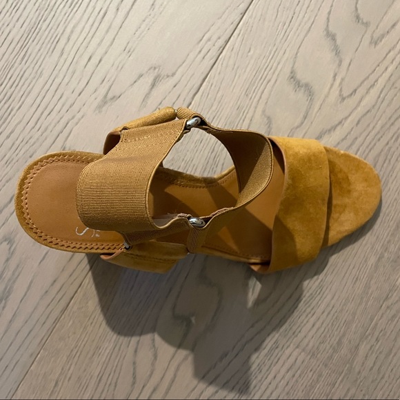 SARTO By Franco Sarto Womens Olivia Tan Ankle Strap Heels - Picture 9 of 11